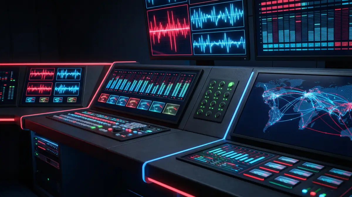 直播控制台 信号监控中心背景